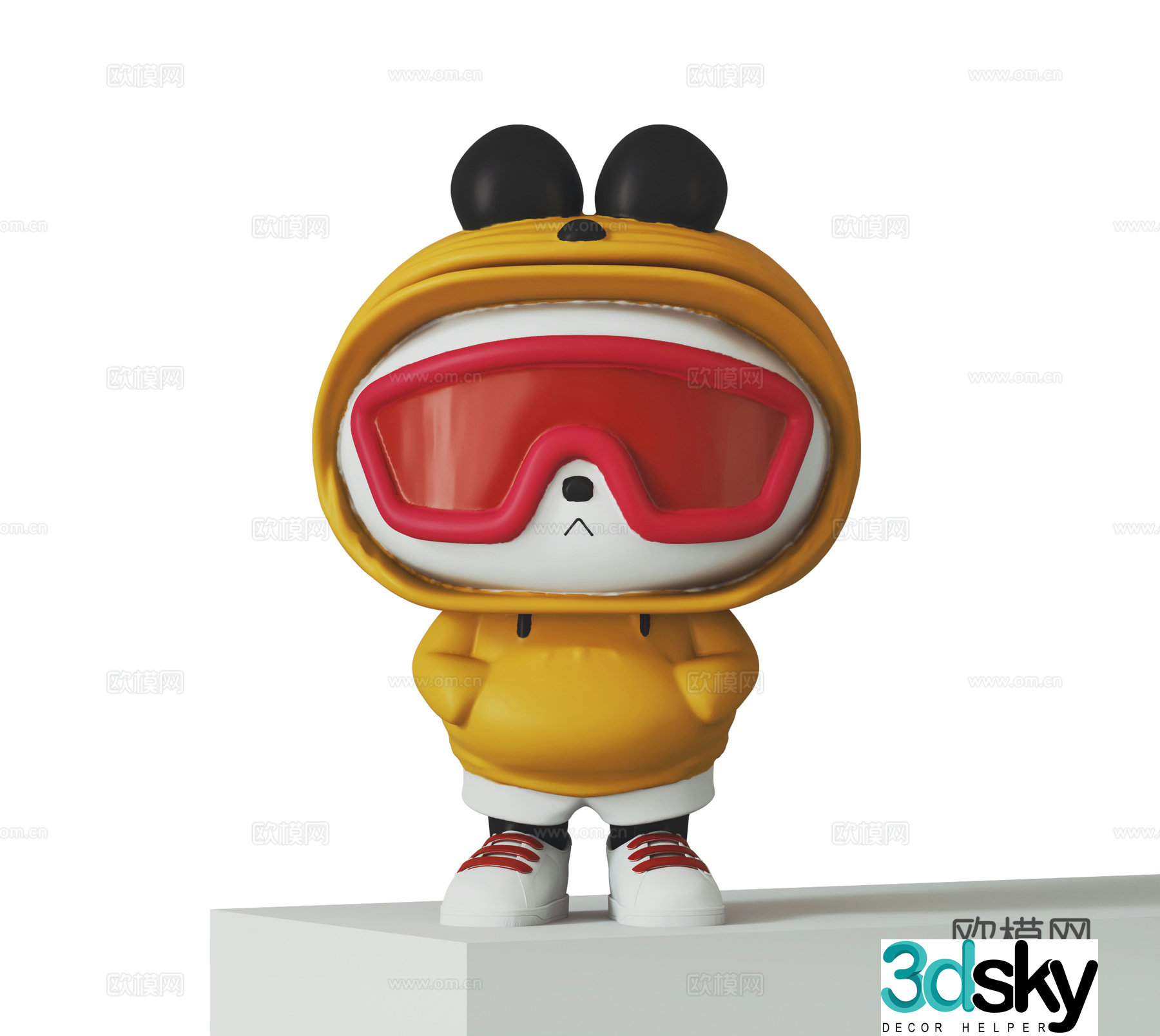Trendy toy doll 3d model