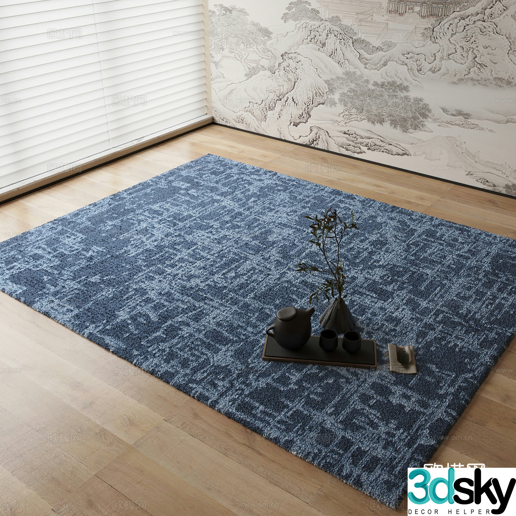 New Chinese carpet 3D model