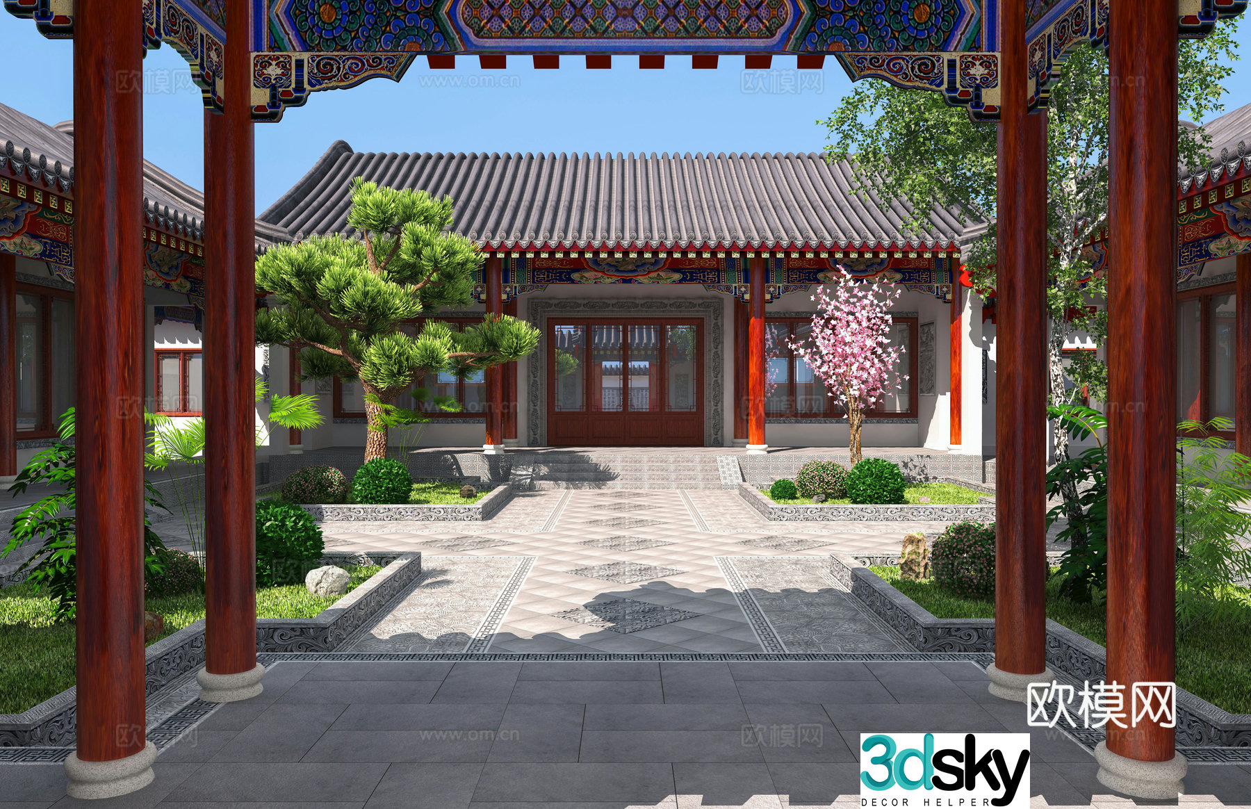 Beijing courtyard 3d model