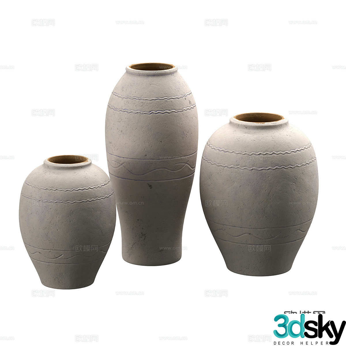 New Chinese clay pot 3D model