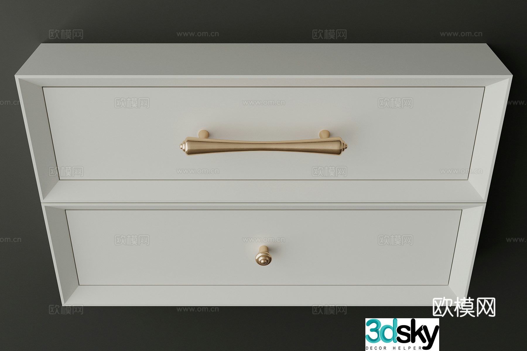 Cabinet door handle 3D model