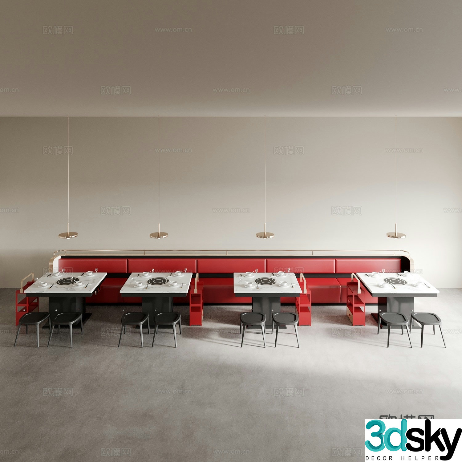 Card seat sofa dining table and chair living and dining table and chair dining table and chair wine table and chair combination 3D model