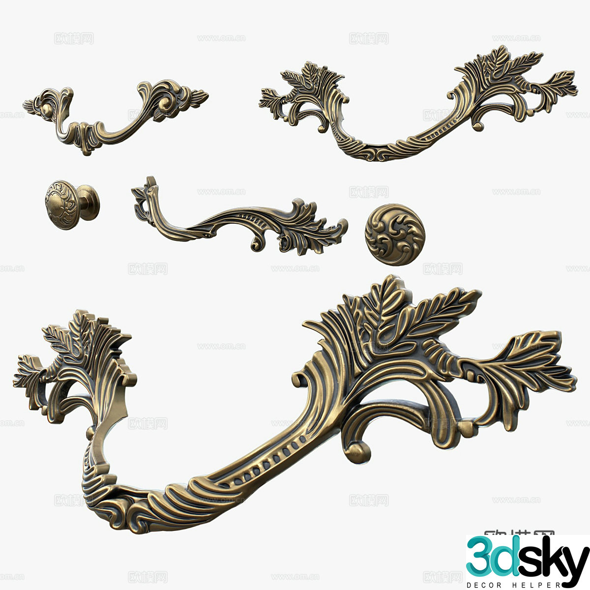 Door handle 3d model