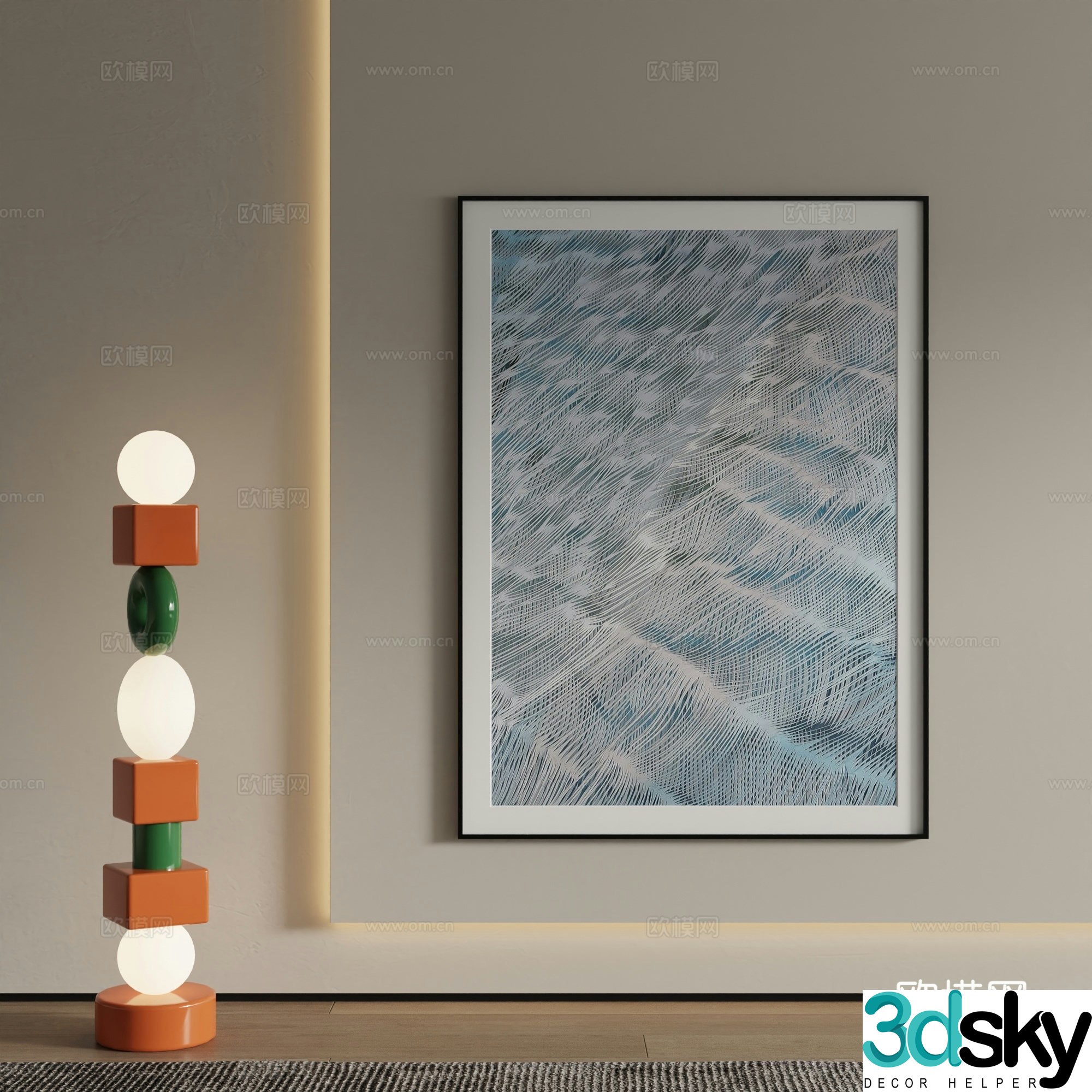 New Chinese carpet 3D model
