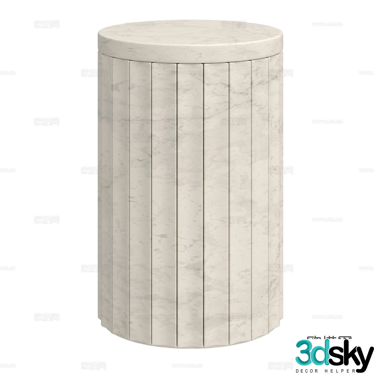 Modern side round corner 3D model