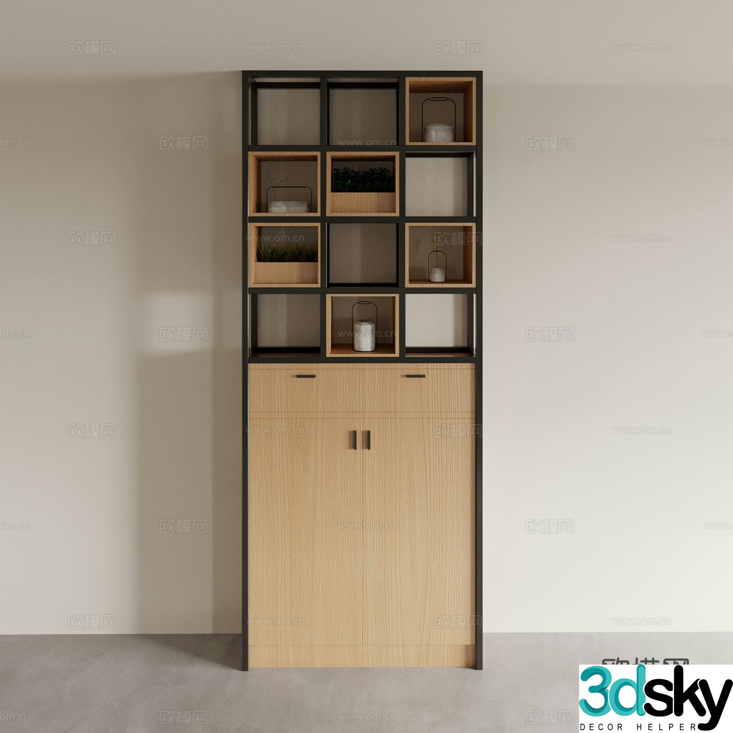 Tea cabinet bookcase display cabinet bookcase decoration cabinet bogus shelves storage cabinet wine cabinet side cabinet 3d model