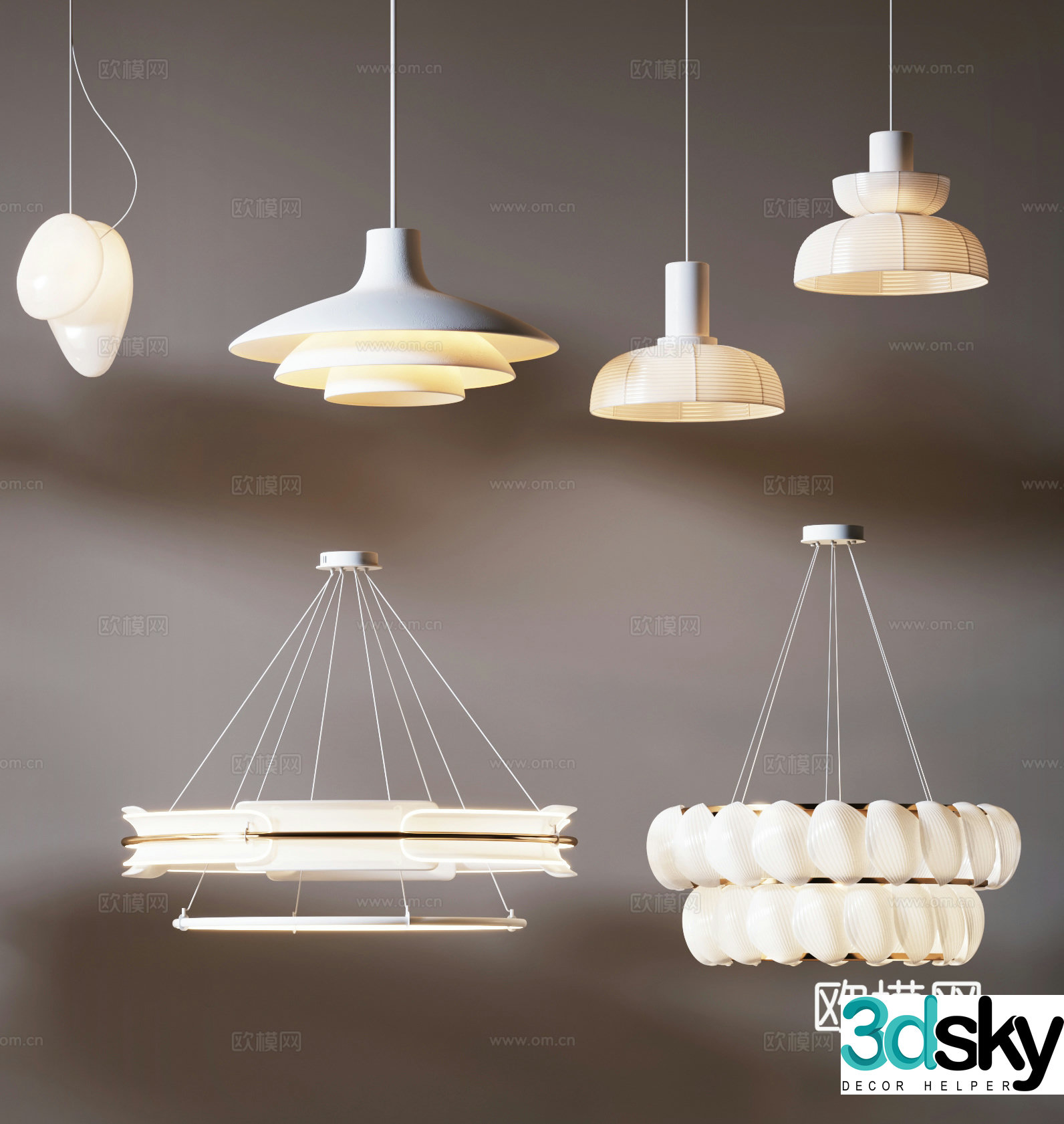 Wasabi Chandelier Combination Chandelier Modern Chandelier Modern Chandelier Small Chandelier 3D Model