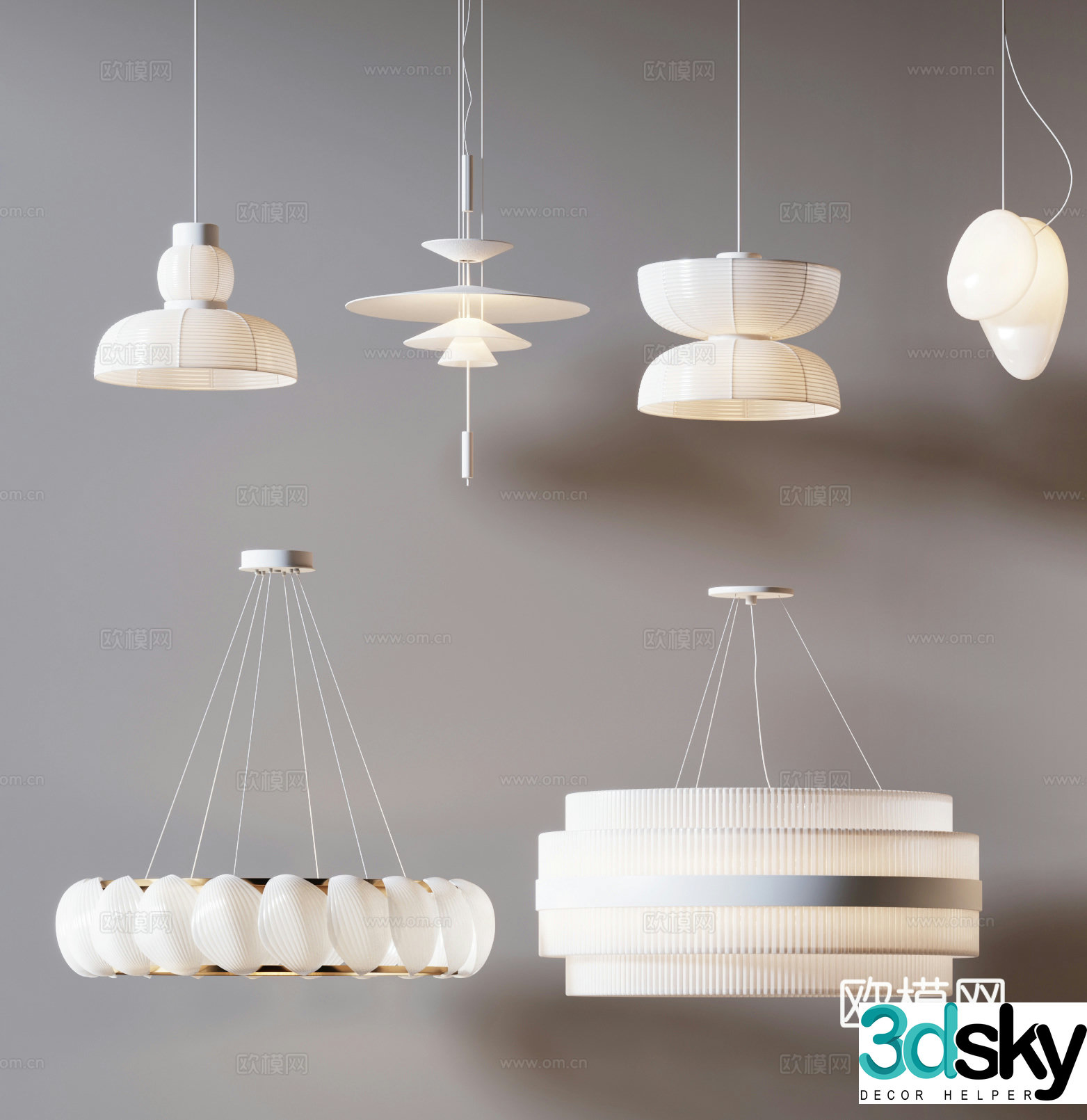 Wasabi Chandelier 3D Model