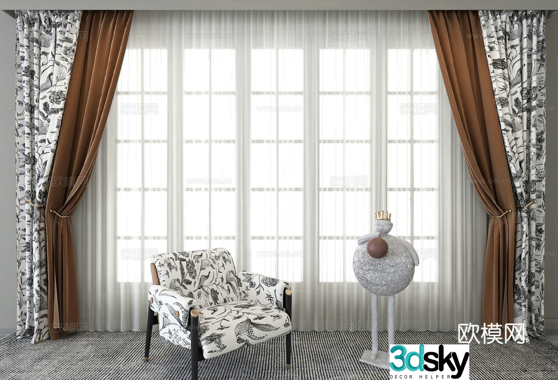 Curtain 3d model