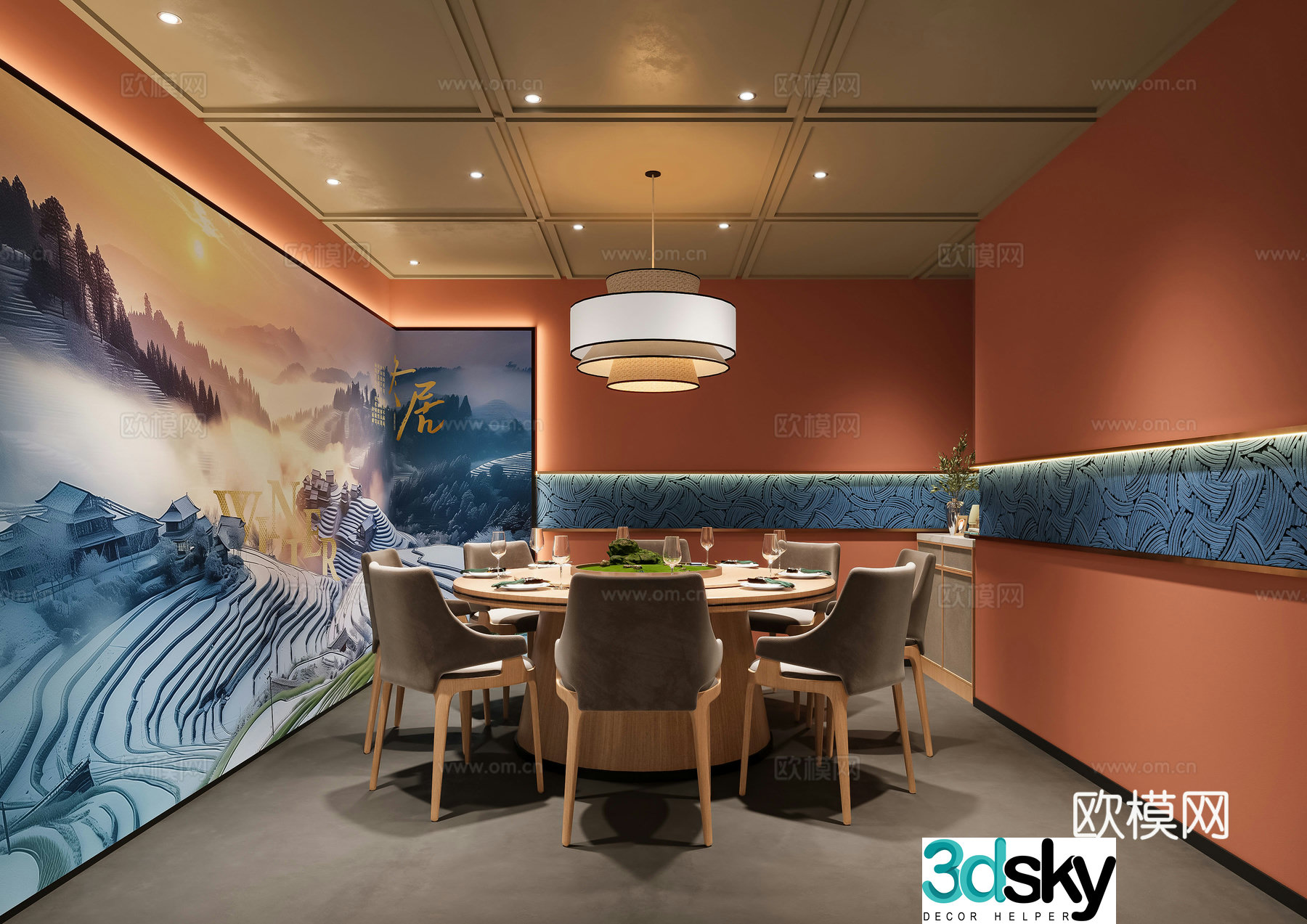restaurant 3d model