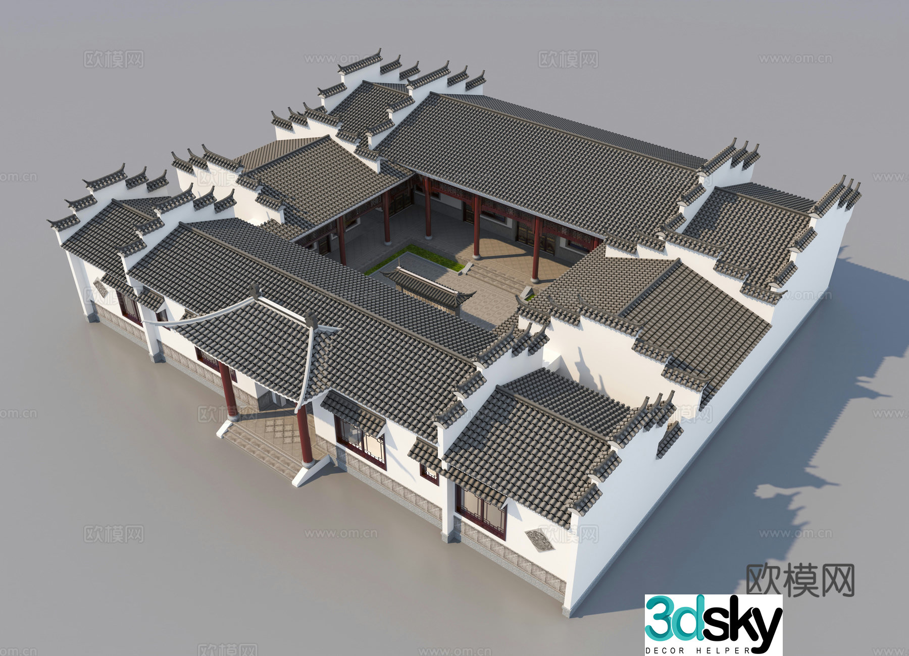 Chinese Siheyuan Sanheyuan 3D model