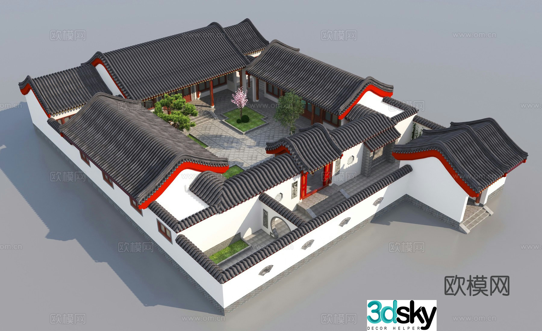 Beijing courtyard 3d model