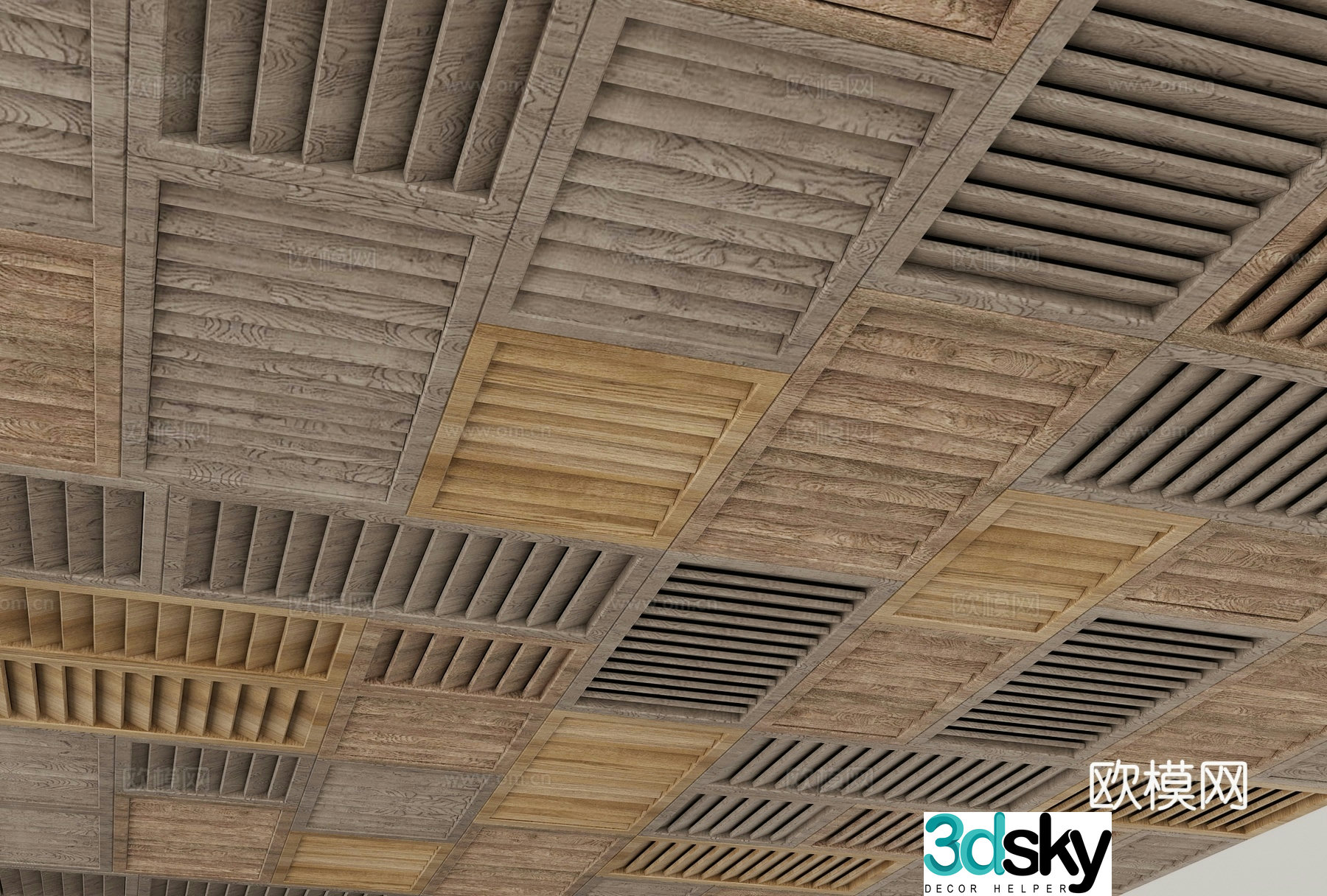 Modern ceiling 3d model