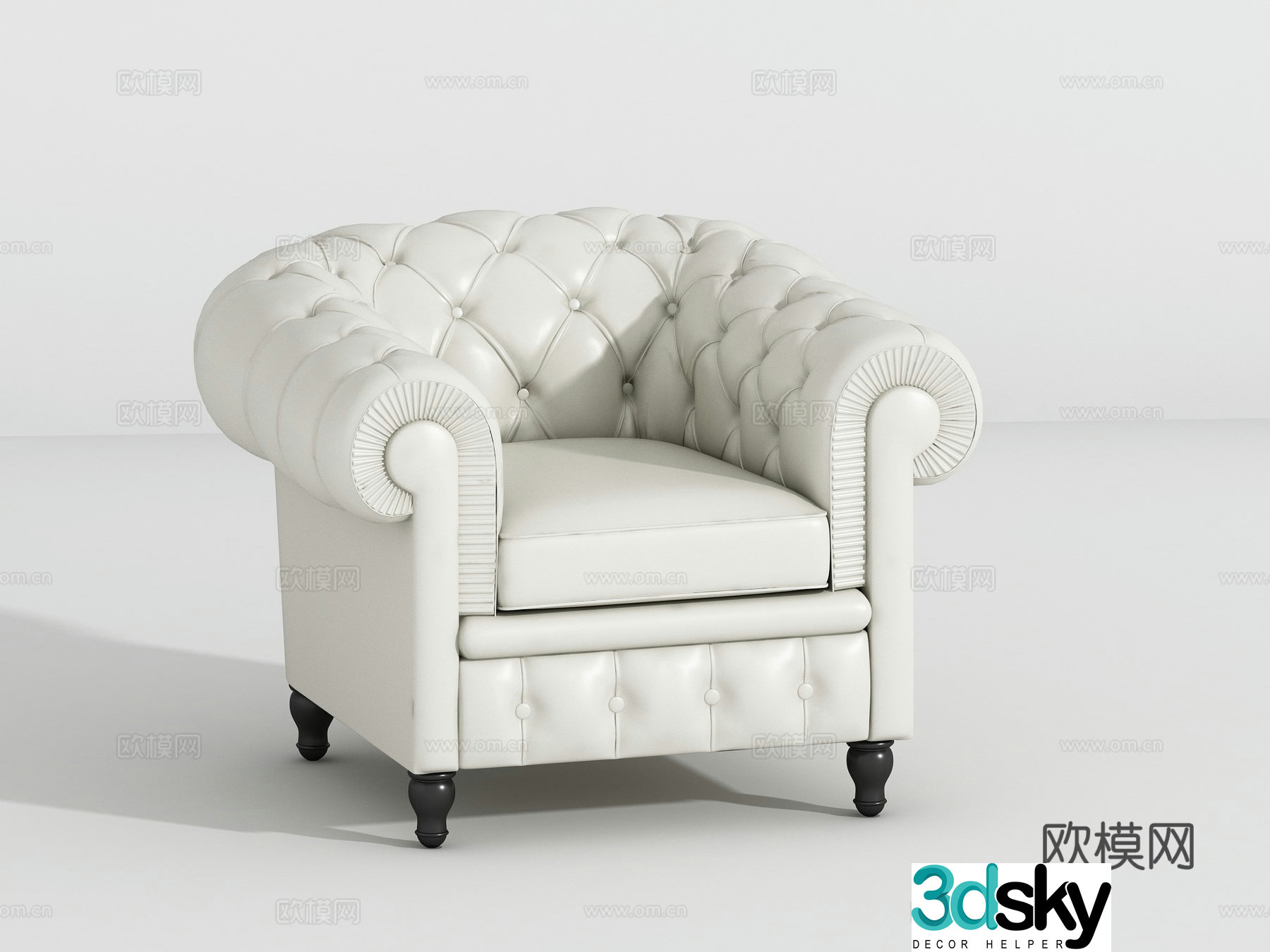 Neoclassical sofa3d model
