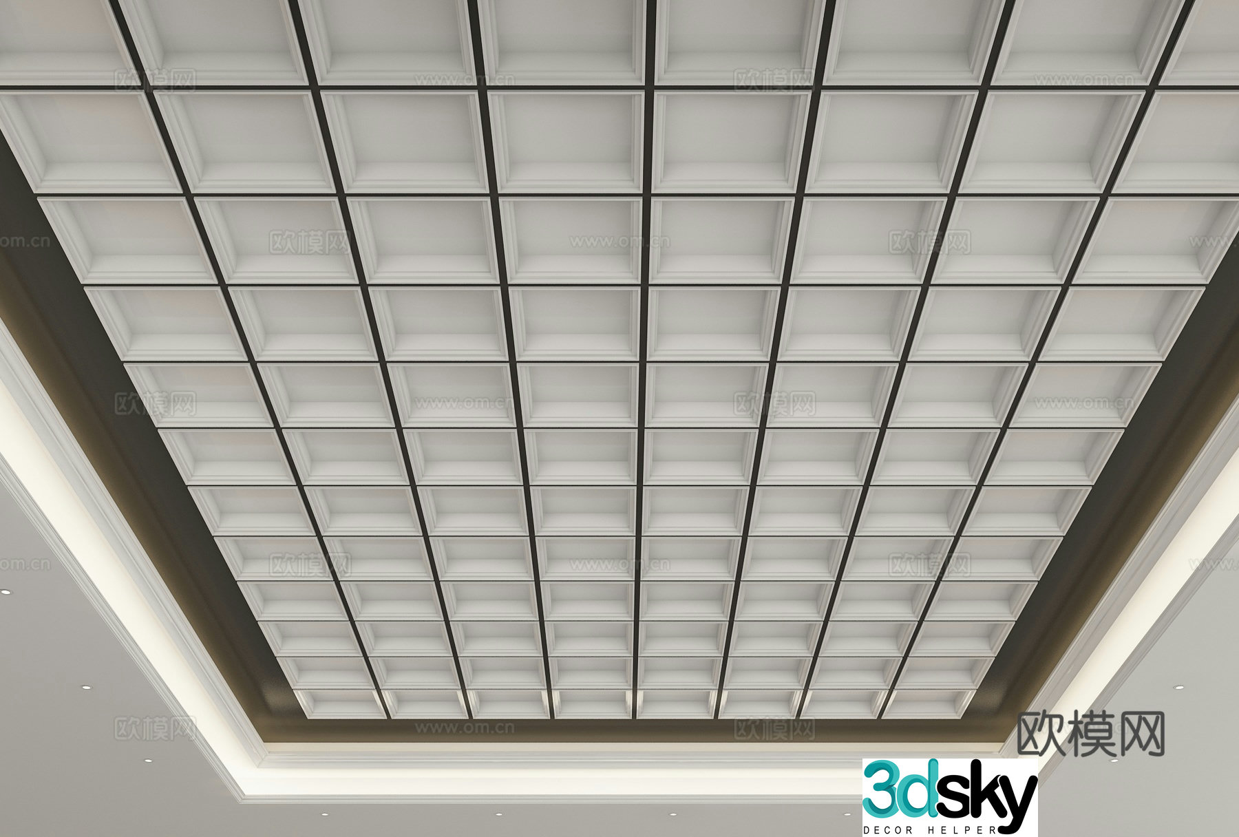 Modern ceiling 3d model
