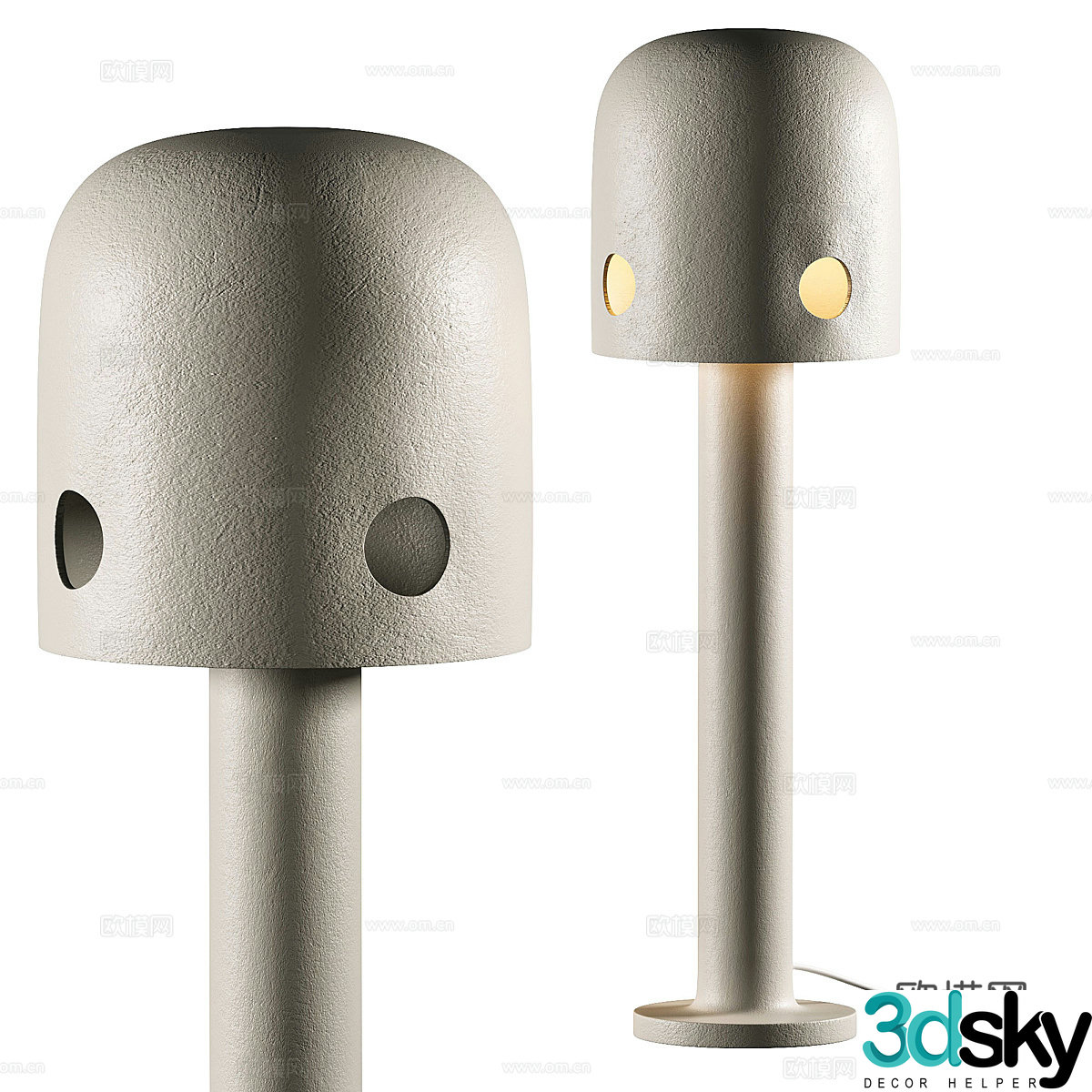 3D model of the silent floor lamp