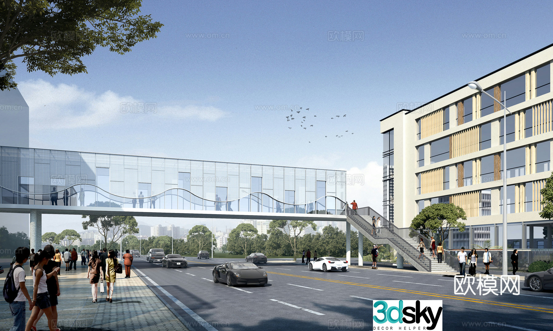 3D model of overpass