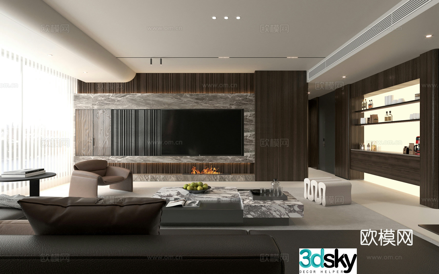 Italian restaurant 3D model