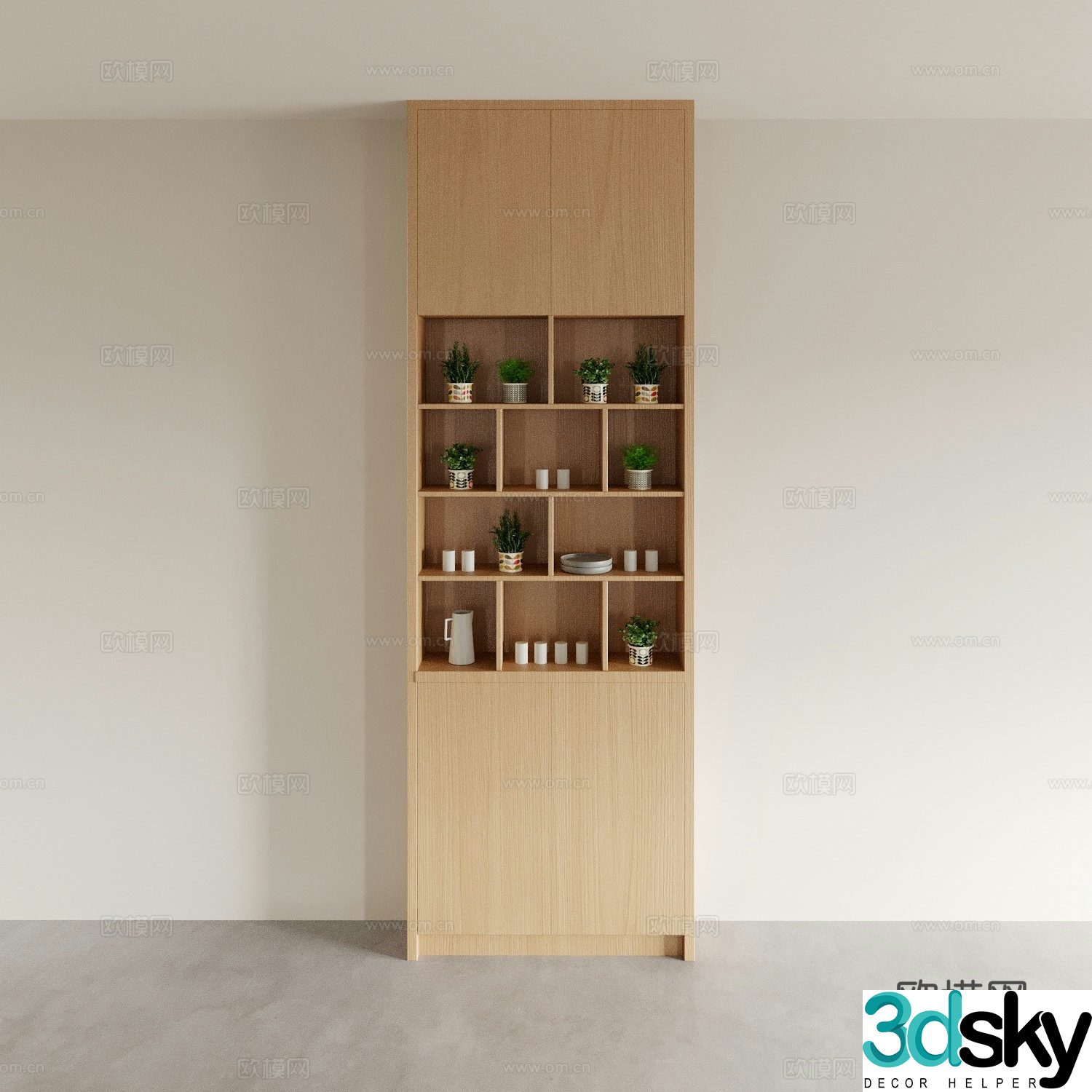 Tea cabinet bookcase display cabinet bookcase decoration cabinet bogus shelves storage cabinet wine cabinet side cabinet 3d model