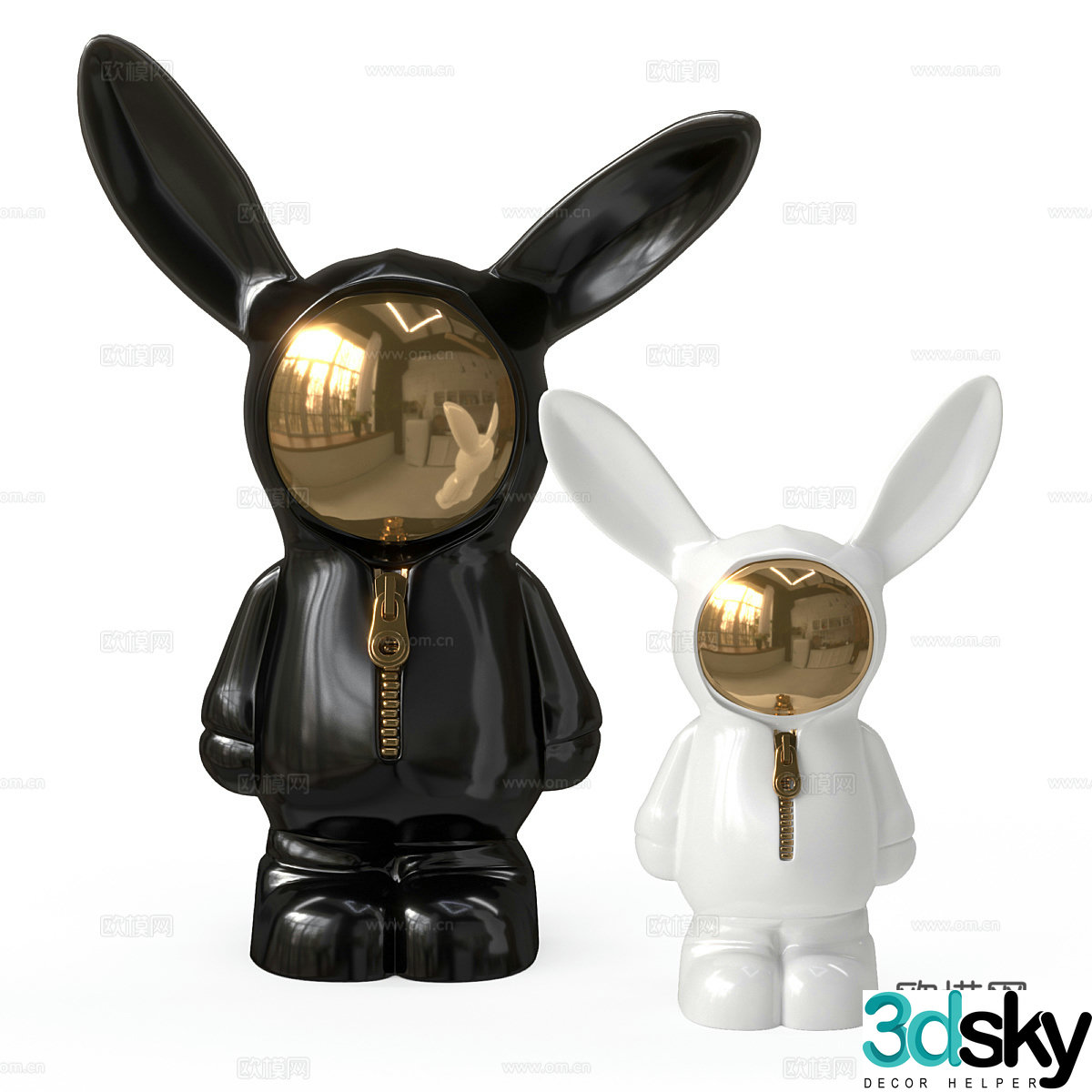 Modern trendy toy figure 3d model