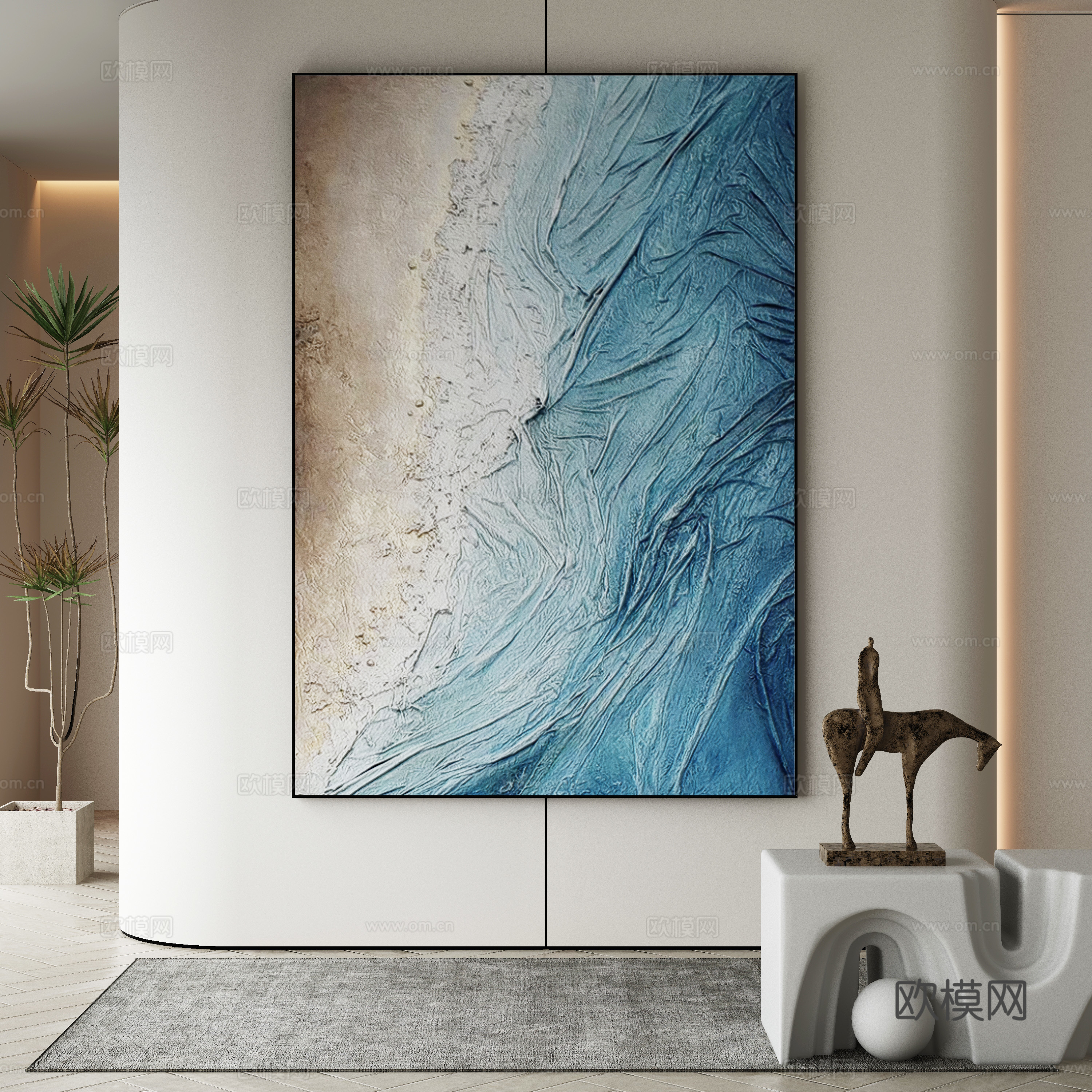 Modern decorative painting 3d model