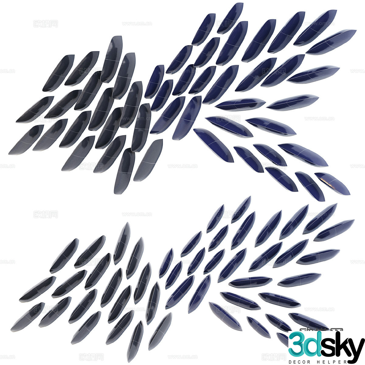 New Chinese style wall decoration pendant 3D model