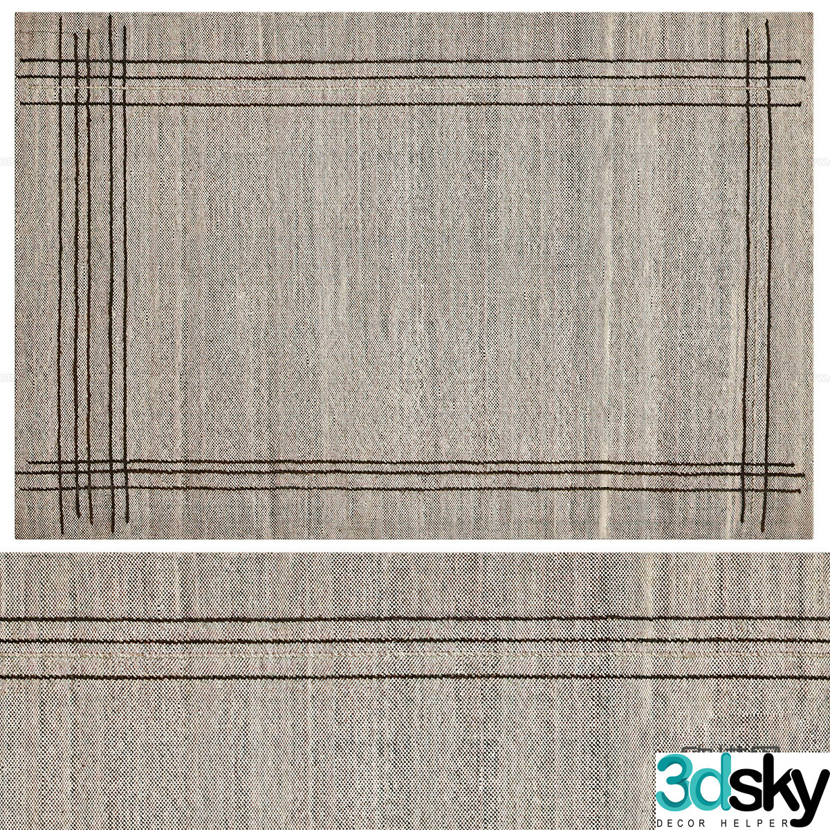 Square carpet 3d model