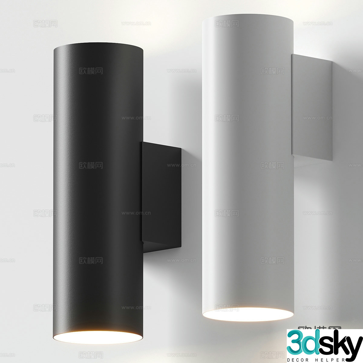 Modern wall lamp 3d model