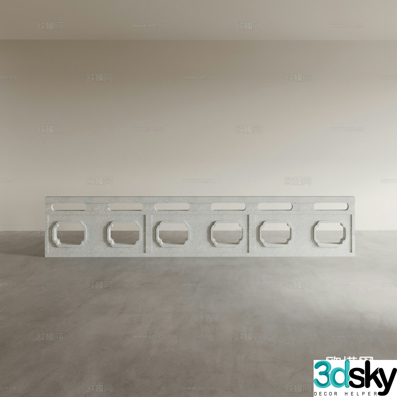 Railing Guardrail 3d model