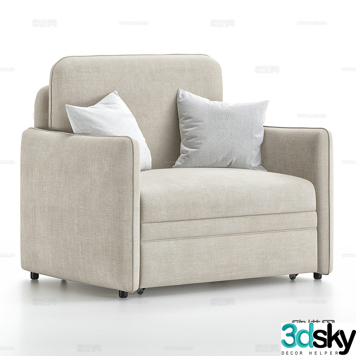 Modern single sofa 3d model