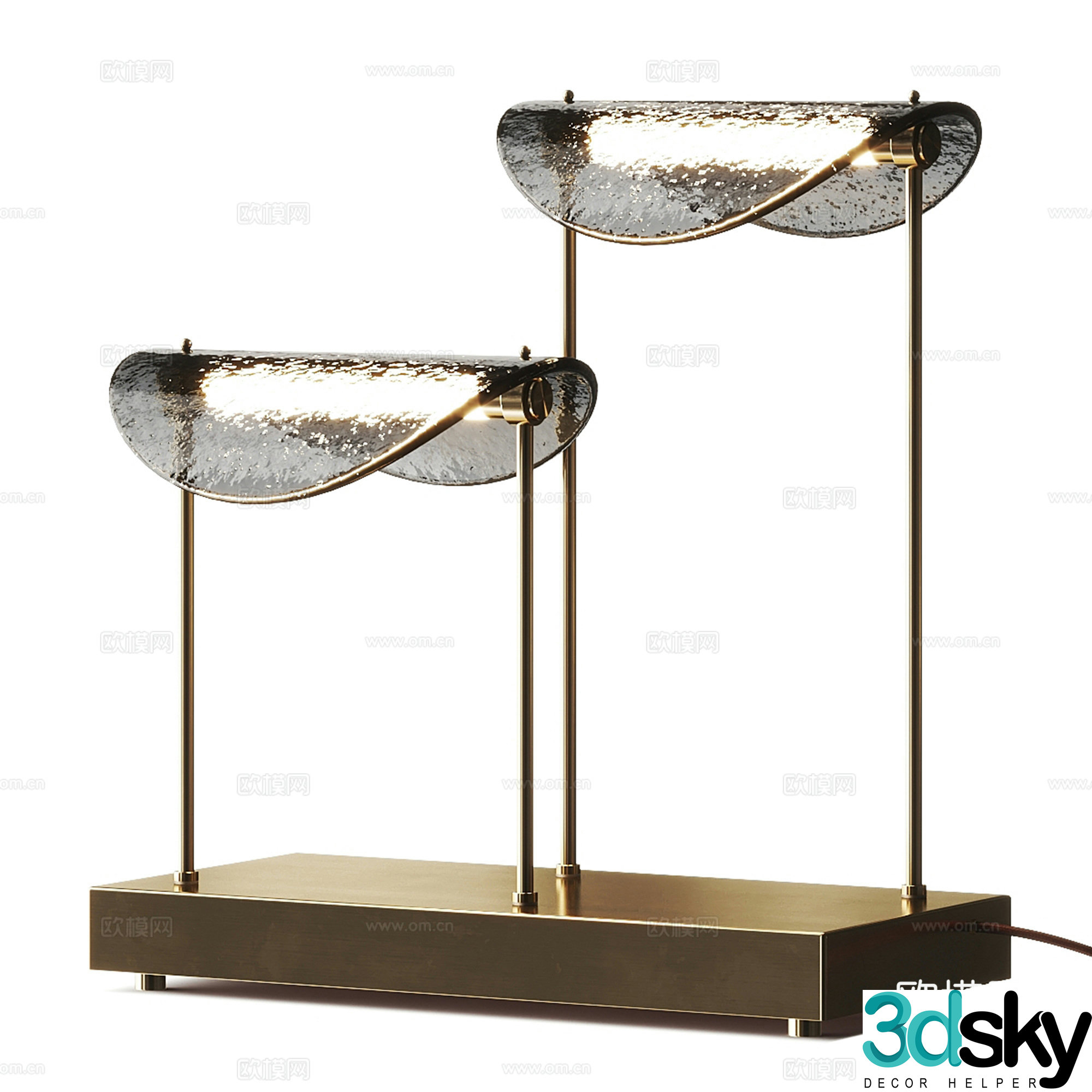 Modern light luxury desk lamp 3D model