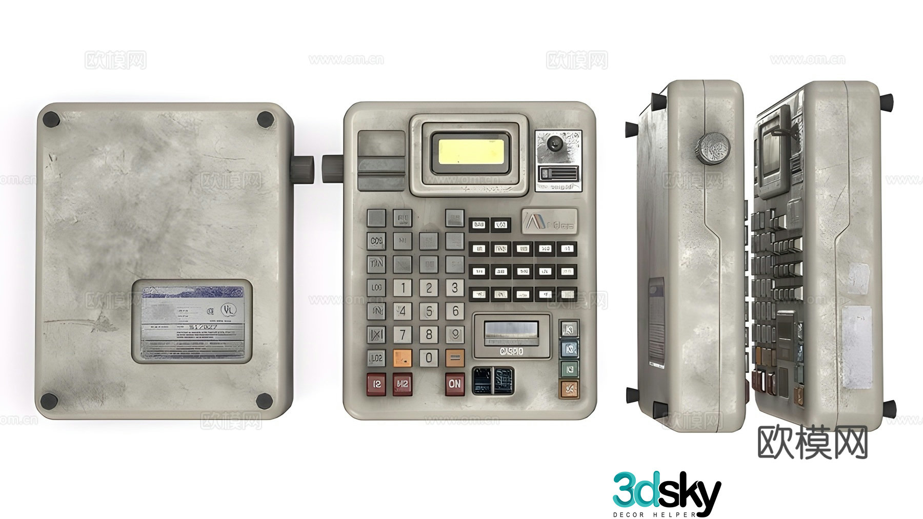 calculator 3d model