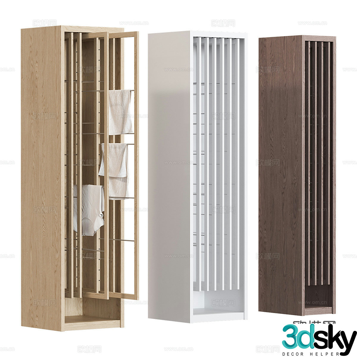 Holding rack towel rack drying rack 3D model