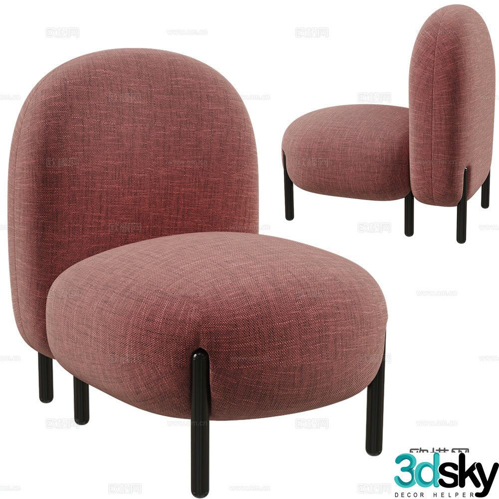Single sofa 3d model