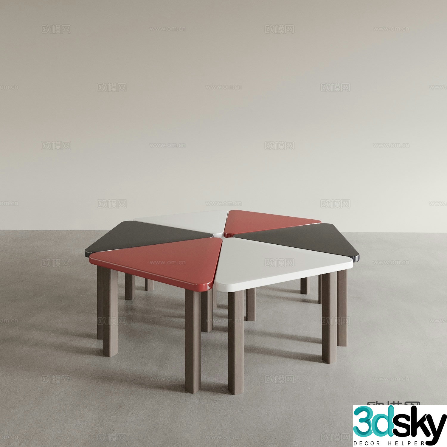 Children’s table table 3d model