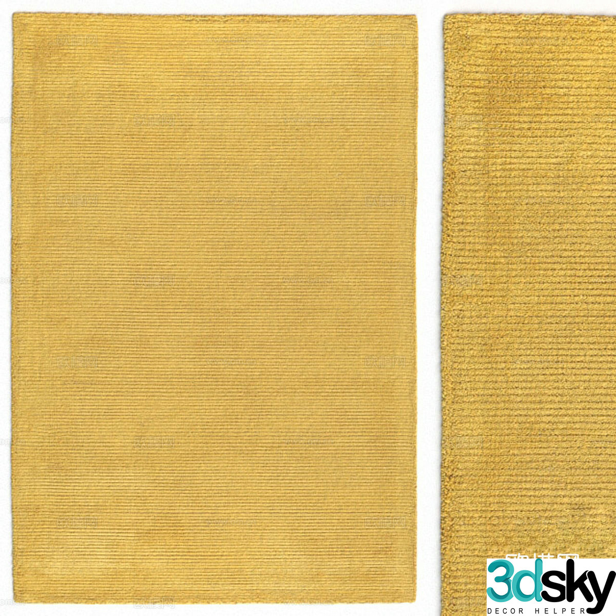 Square carpet 3d model