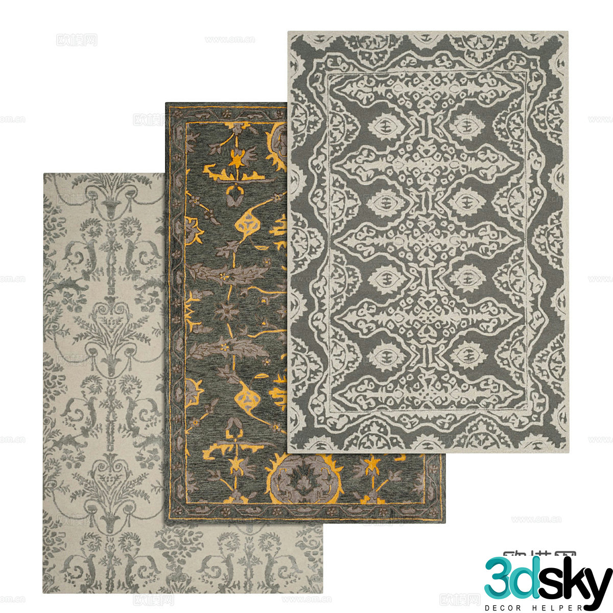 Square carpet 3d model
