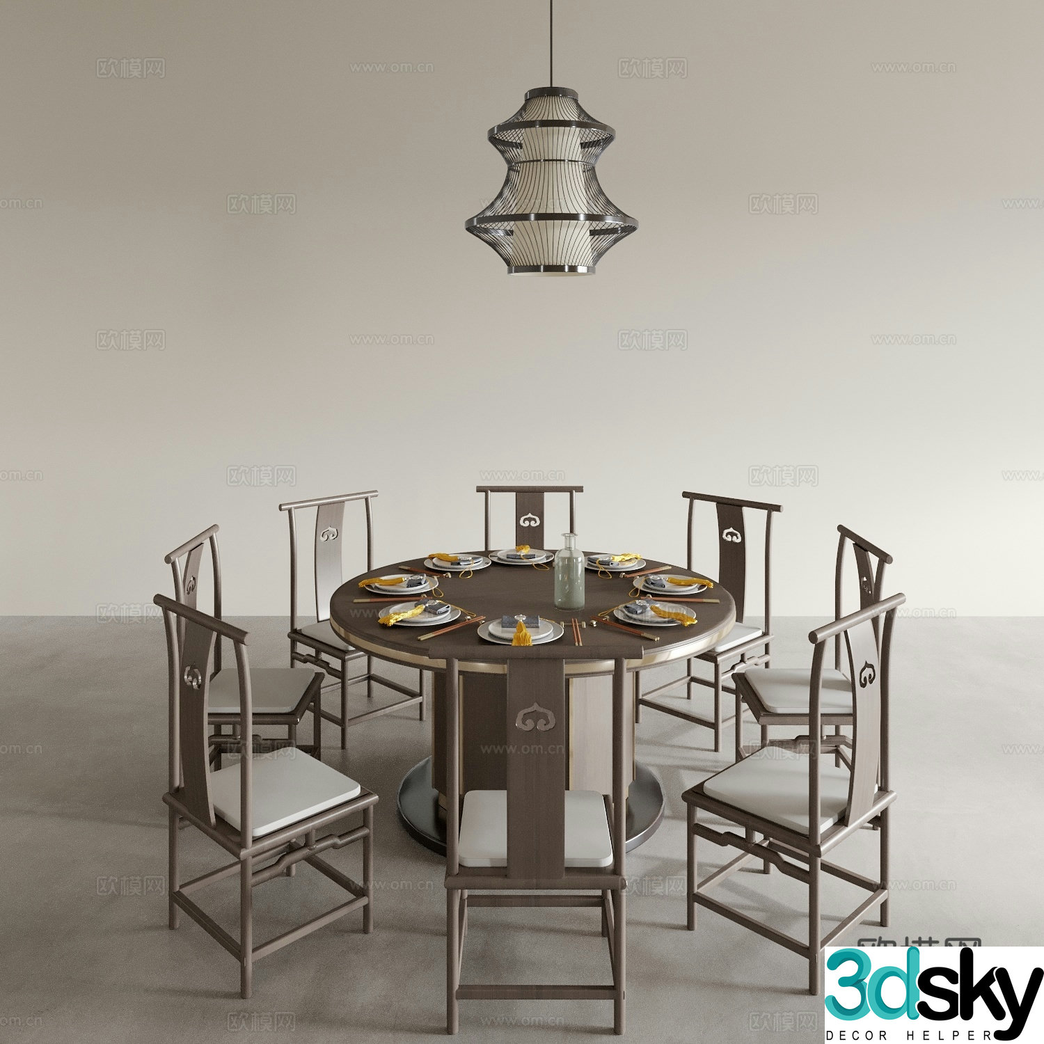 Dining table and chairs living and dining table and chairs dining table and chairs wine table and chairs table and chair combination 3D model