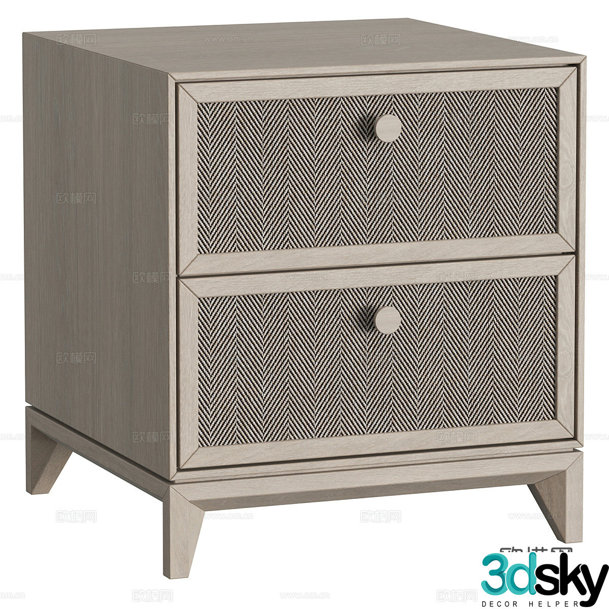 New Chinese bedside table 3D model