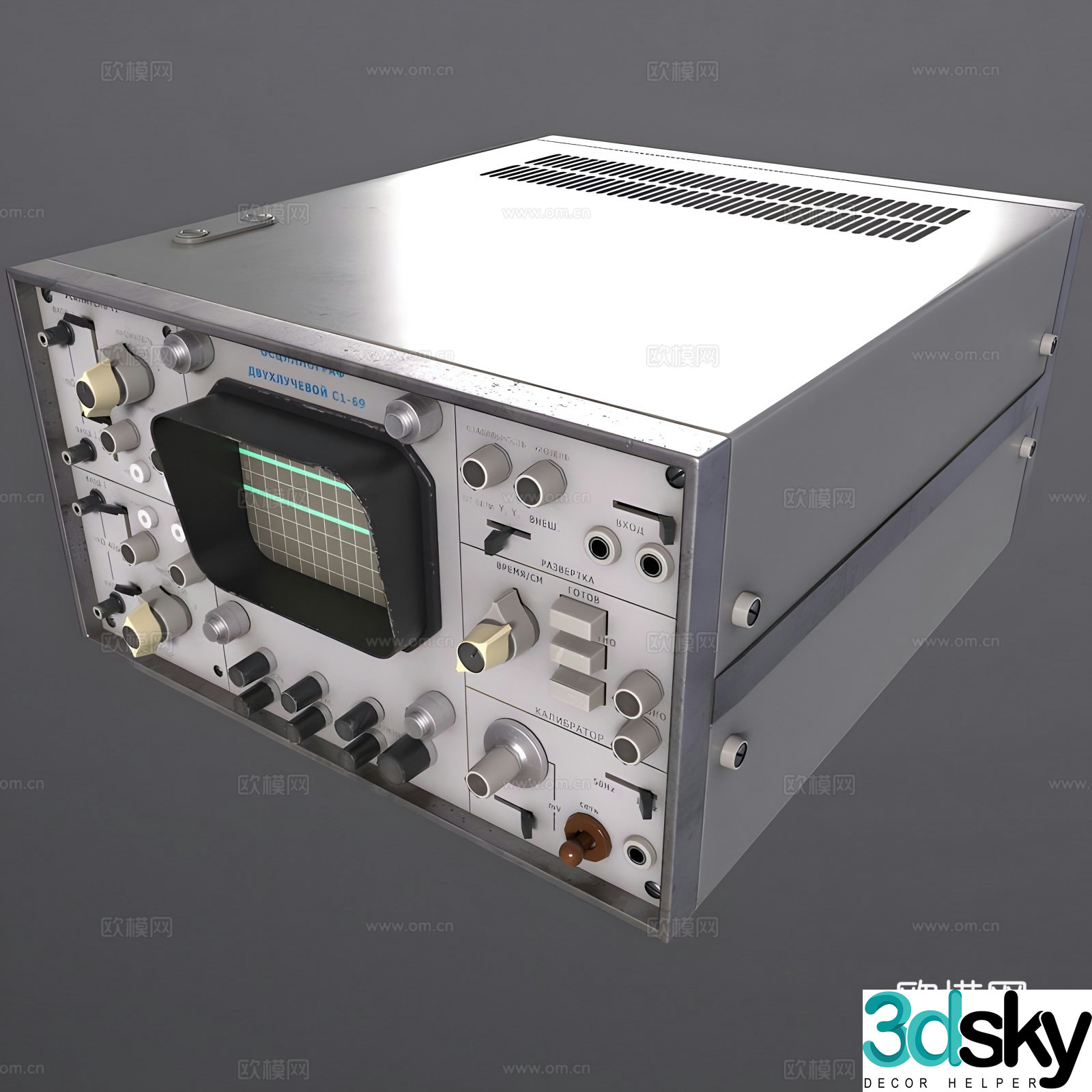 Oscilloscope 3D Model