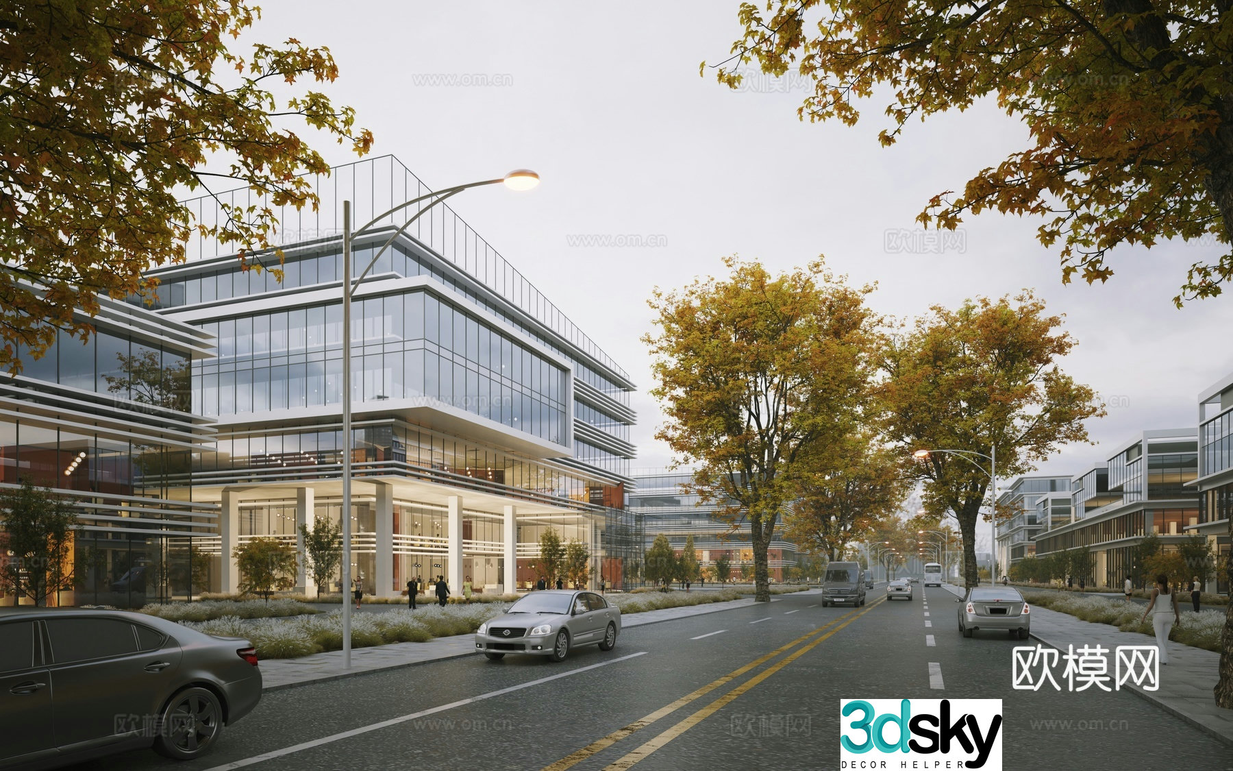 Science and Technology Industrial Park Factory Industrial Park 3D Model