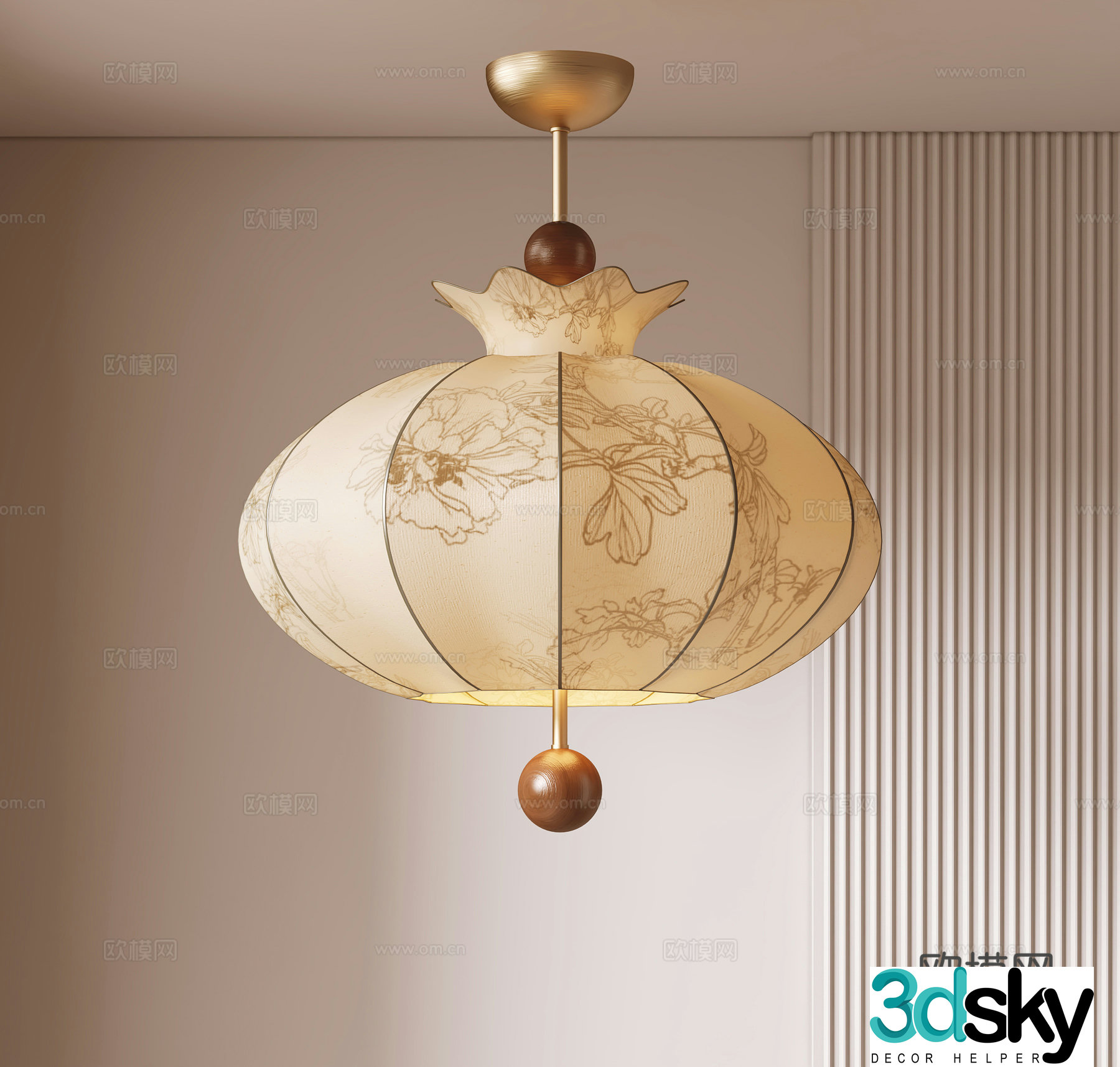 3D model of medieval style chandelier