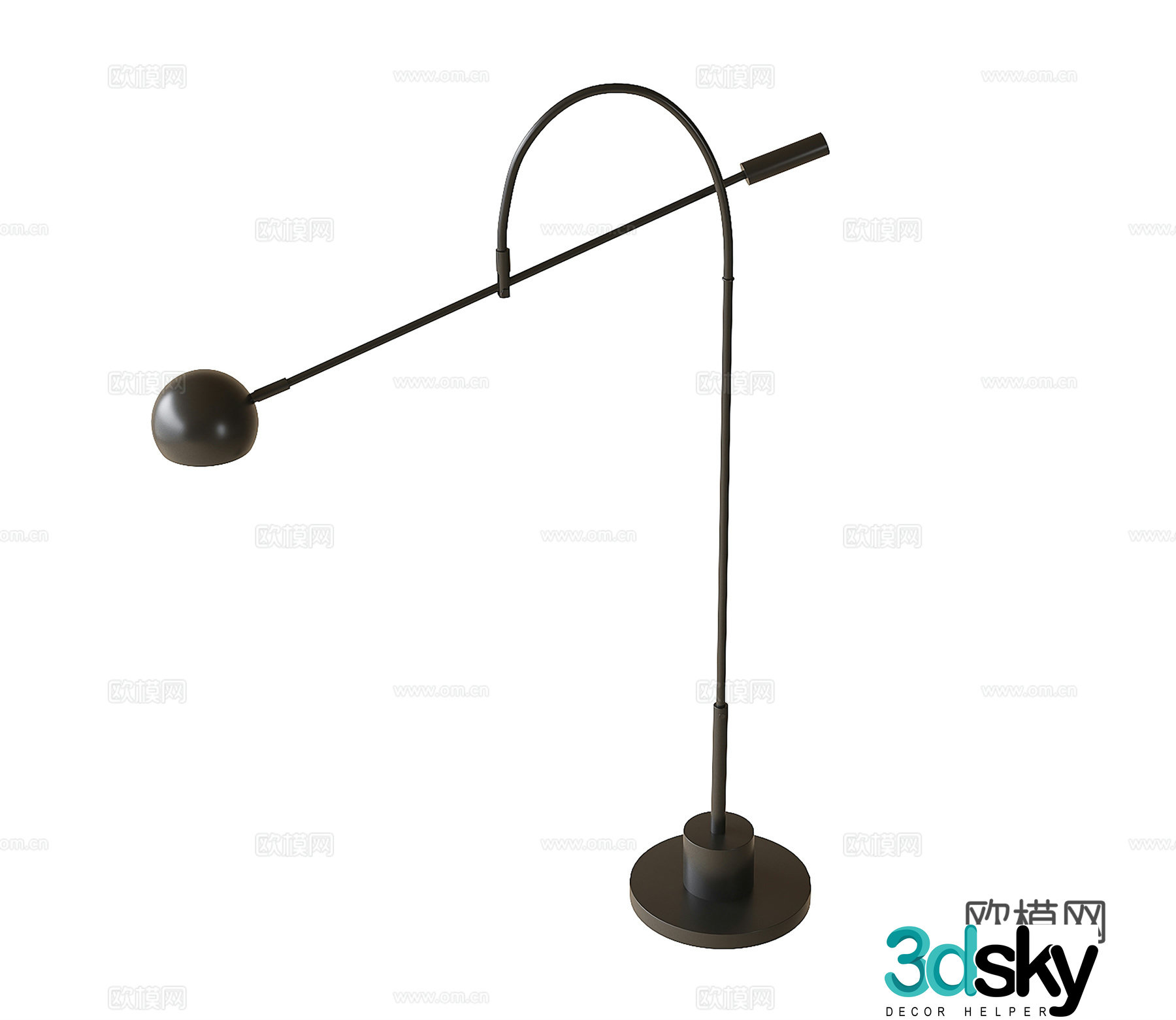 Modern desk lamp floor lamp 3d model