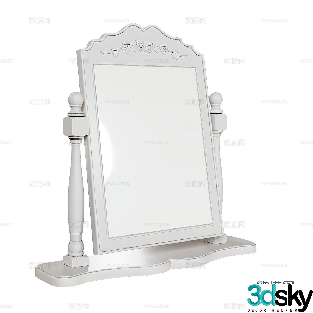 3d model of dressing mirror