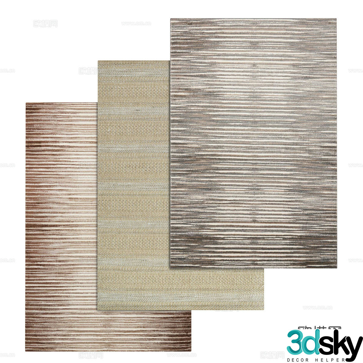 Square carpet 3d model