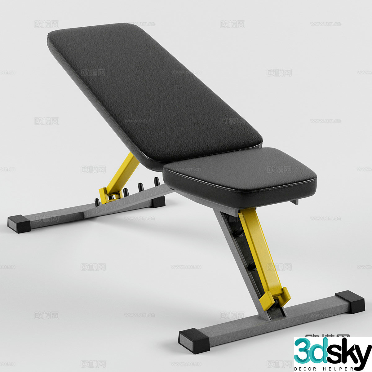 Sports fitness 3d model
