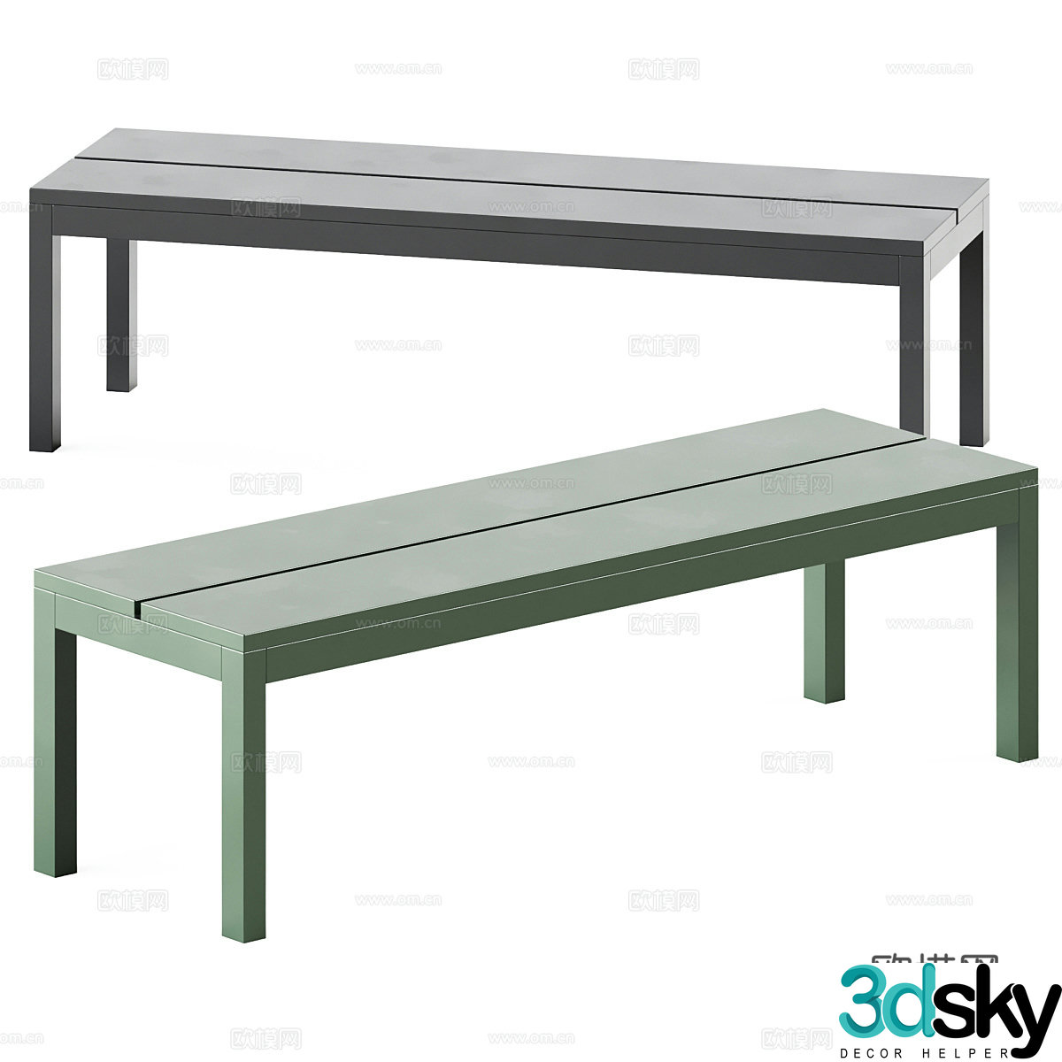 sofa stool 3d model