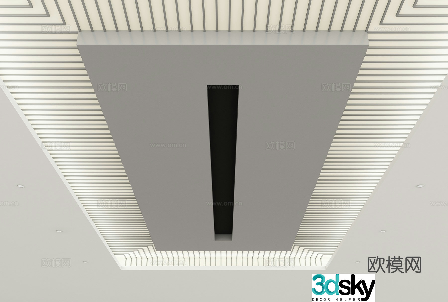 Modern ceiling 3d model