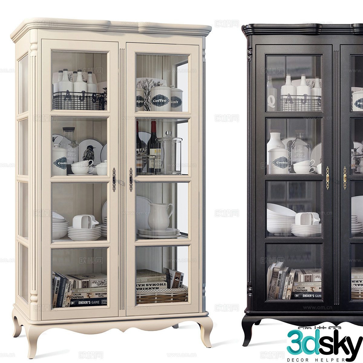 French sideboard 3D model