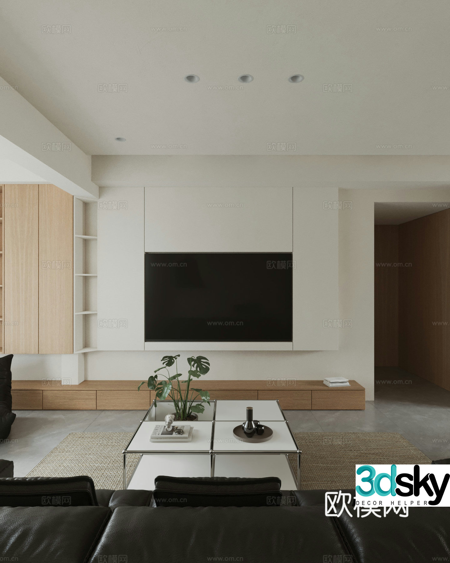 Modern living room 3d model